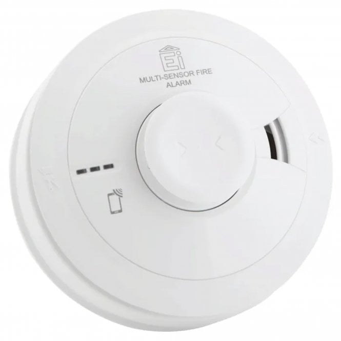 Ei Mains Multi Sensor Heat & Optical Smoke Alarm SmartLINK Compatible