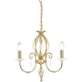 Elstead Aegean AG3 Chandelier Polished Brass
