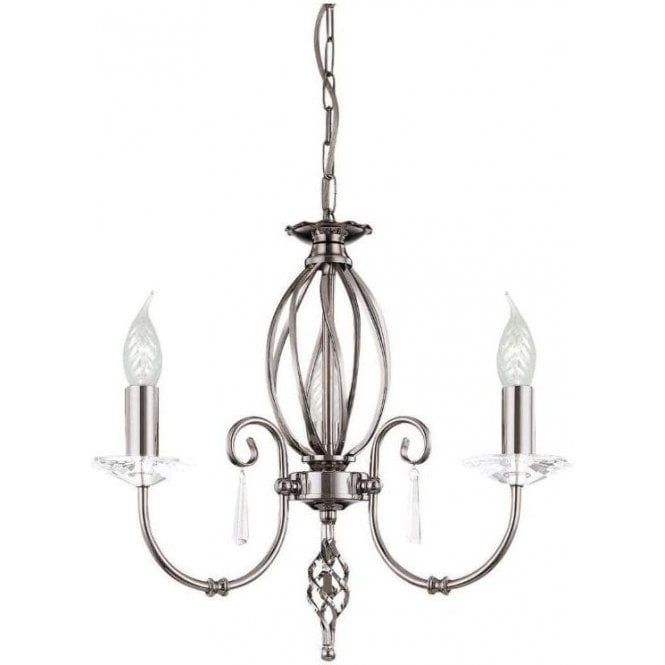Elstead Aegean AG3 Chandelier Polished Nickel