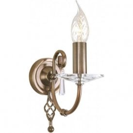 Elstead Aegean Wall Light Aged Brass