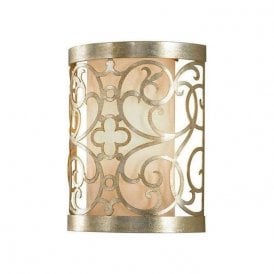 Elstead Arabesque 1 Light Surface Wall Light Silver