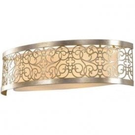 Elstead Arabesque 2 Light Surface Wall Light Silver