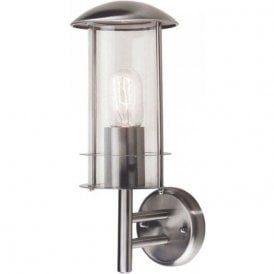 Elstead Bruges Outdoor Wall Lantern Stainless Steel