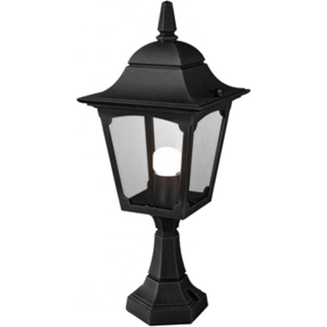 Elstead Chapel CP4 Pedestal Lantern Black