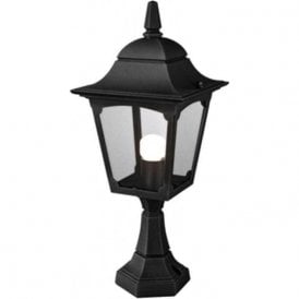 Elstead Chapel CP4 Pedestal Lantern Black