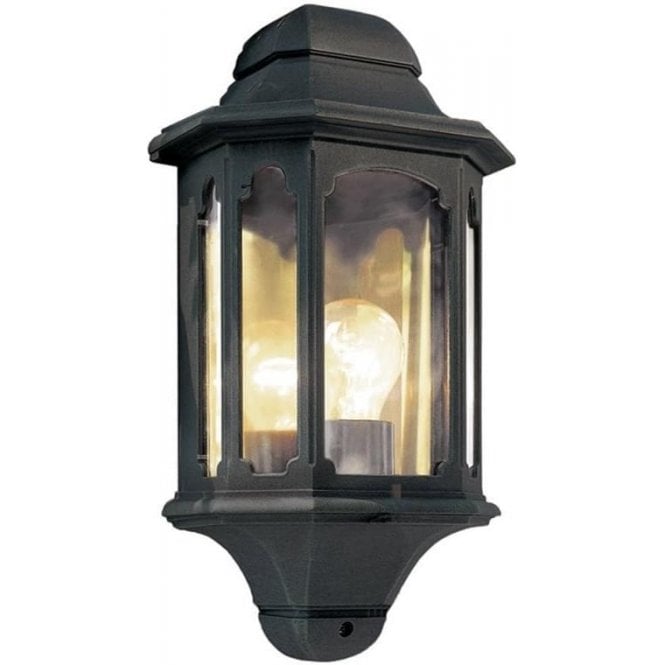 Elstead Chapel CP7-2 Outdoor Half Lantern Black