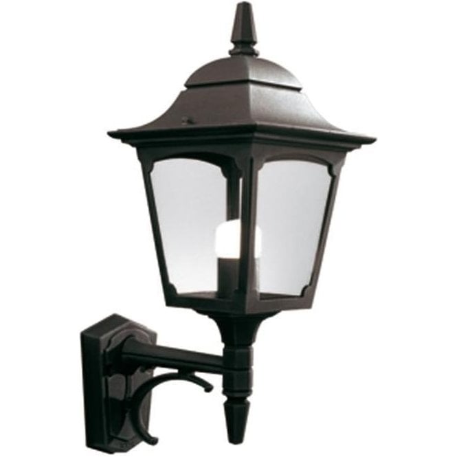 Elstead Chapel Outdoor Up Wall Lantern Black