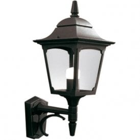Elstead Chapel Outdoor Up Wall Lantern Black