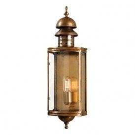 Elstead Downing Street Outdoor Wall Lantern Brass