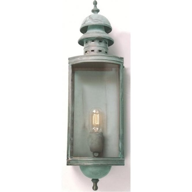 Elstead Downing Street Outdoor Wall Lantern Verdigris