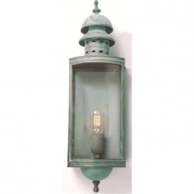 Elstead Downing Street Outdoor Wall Lantern Verdigris