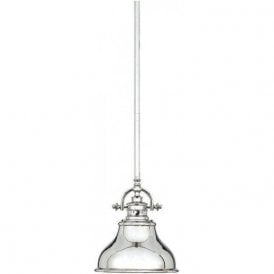 Elstead Emery 1 Light Mini Pendant Imperial Silver