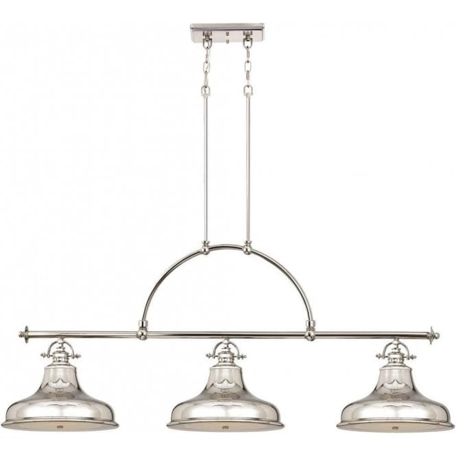 Elstead Emery 3 Light Island Light Imperial Silver