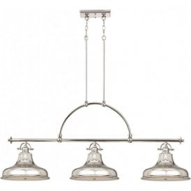 Elstead Emery 3 Light Island Light Imperial Silver