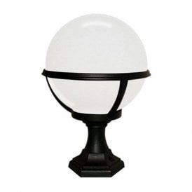 Elstead Glenbeigh Outdoor Pedestal Lantern Black