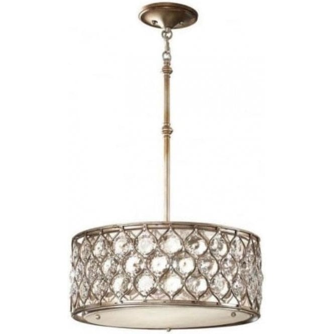 Elstead Lucia Chandelier Silver