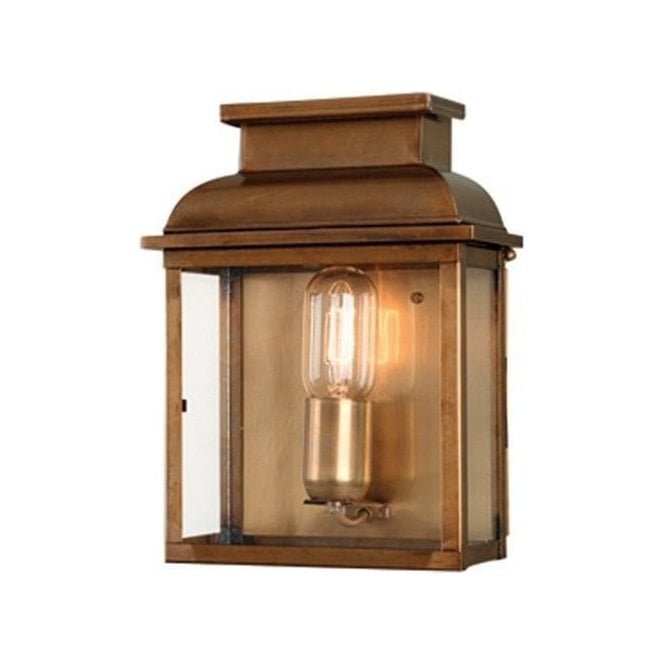 Elstead Old Bailey Outdoor Wall Lantern Brass