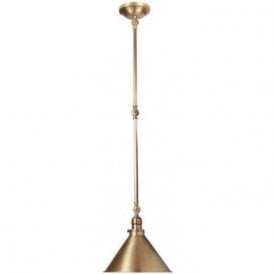 Elstead Provence 1 Light Pendant Aged Brass