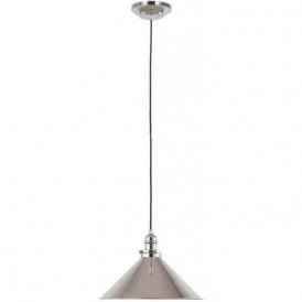 Elstead Provence 1 Light Pendant Polished Nickel