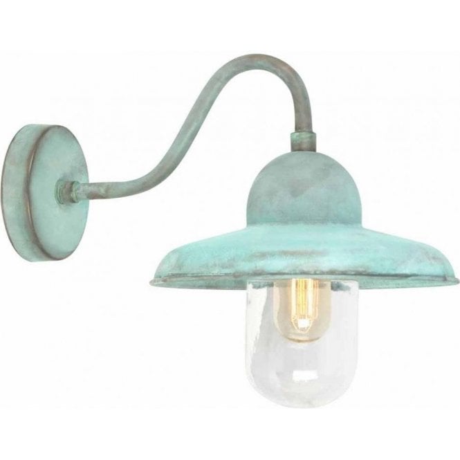 Elstead Somerton-V Outdoor Wall Light Verdigris