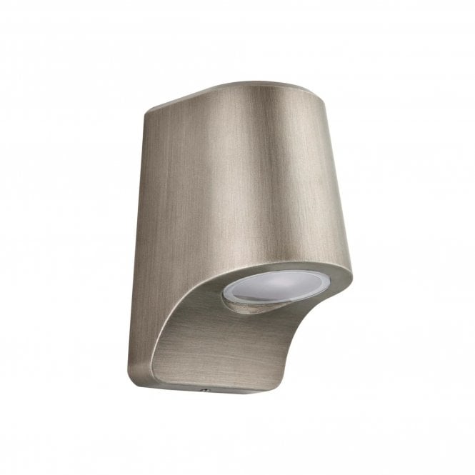 Endon Aged Pewter Die Cast Wall Light, Frosted Glass