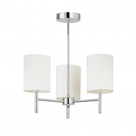 Endon Brio 3lt Pendant, Chrome