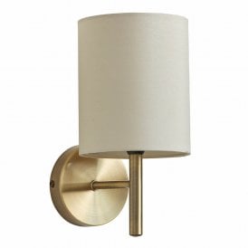 Endon Brio Wall Light, Antique Brass