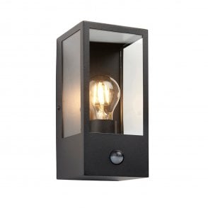 Endon Oxford PIR Wall Light, Black