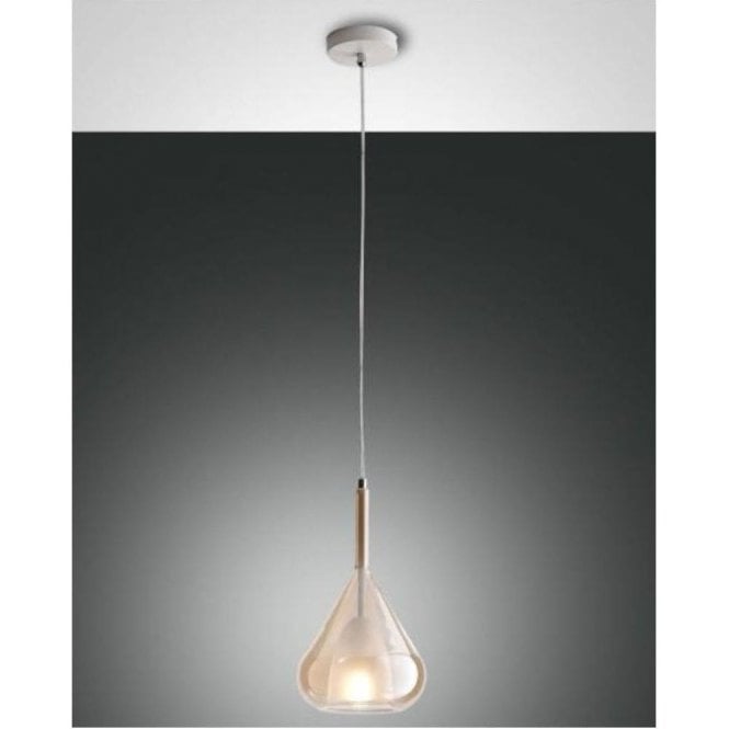 Lila Pendant Ceiling Light Amber