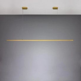 Fairfield Contemporary Polished Brass LED Linear Pendant Light