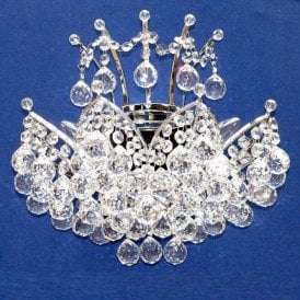 Fantastic Domingo 3721/2 Chrome With Crystal Balls Wall Bracket