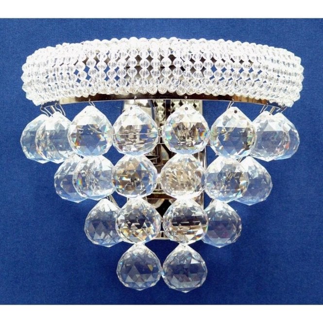 Fantastic Placido 320/2 Chrome With Crystal Balls Wall Bracket