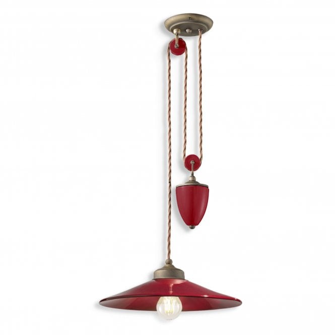  Colors Rise & Fall Pendant Light Bordeaux
