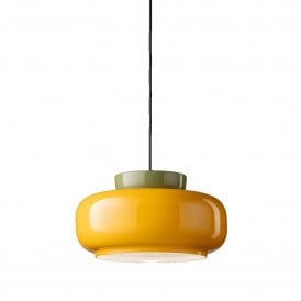 Ferroluce MaracanÃ  Pendant Light Yellow/Green