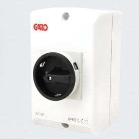 GARO 40A 3Pole Safety Switch IP65 Black