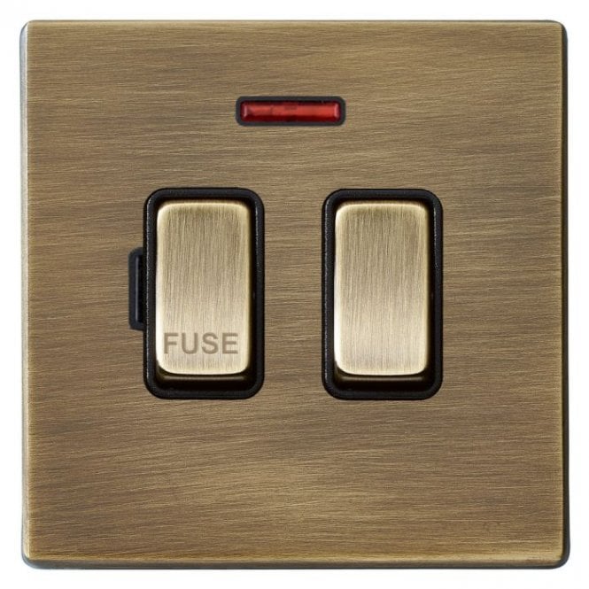 Hamilton Switched Fused Spur Neon, Antique Brass