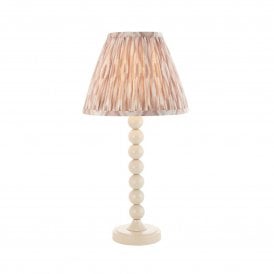 Higgledy Stacked Sphere Table Lamp Base, Almond White