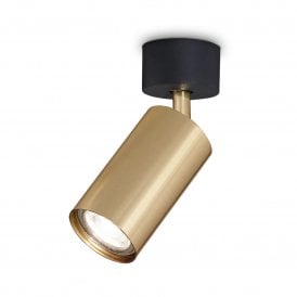 Ideal Lux Dynamite pl1 Spotlight, Gold & Black