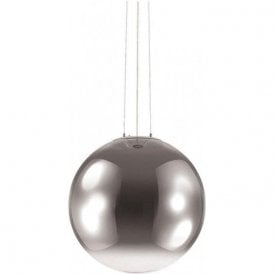 Ideal Lux Mapa SP1 D50 Pendant Faded Chrome