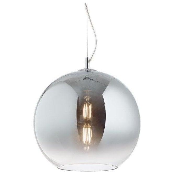 Ideal Lux Nemo D40 Globe Pendant Faded Chrome