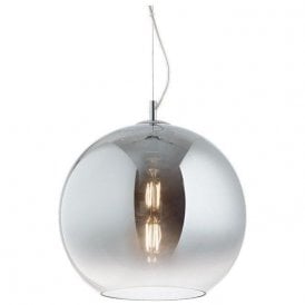Ideal Lux Nemo D40 Globe Pendant Faded Chrome