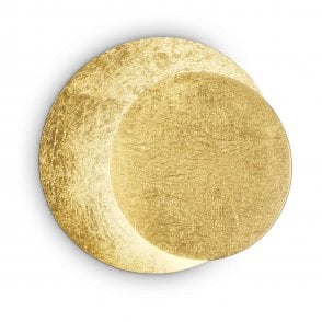 Ideal Lux Tick Wall Light, Gold Leaf