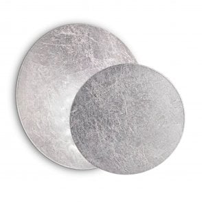 Ideal Lux Tick Wall Light, Silver Leaf