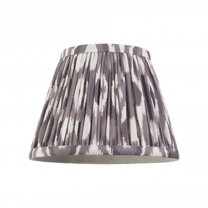 Ikat 20cm Tapered Fabric Shade, Pearl Grey
