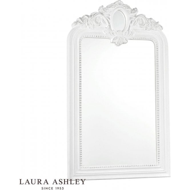  Alana Rectangle Mirror Distressed Ivory