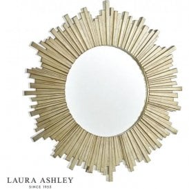 Laura Ashley Lovell Round Mirror Champagne