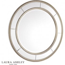 Laura Ashley Nolton Round Mirror Distressed Glass