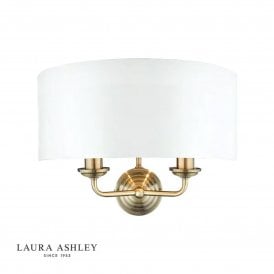 Laura Ashley Sorrento 2 Light Wall Light Brass