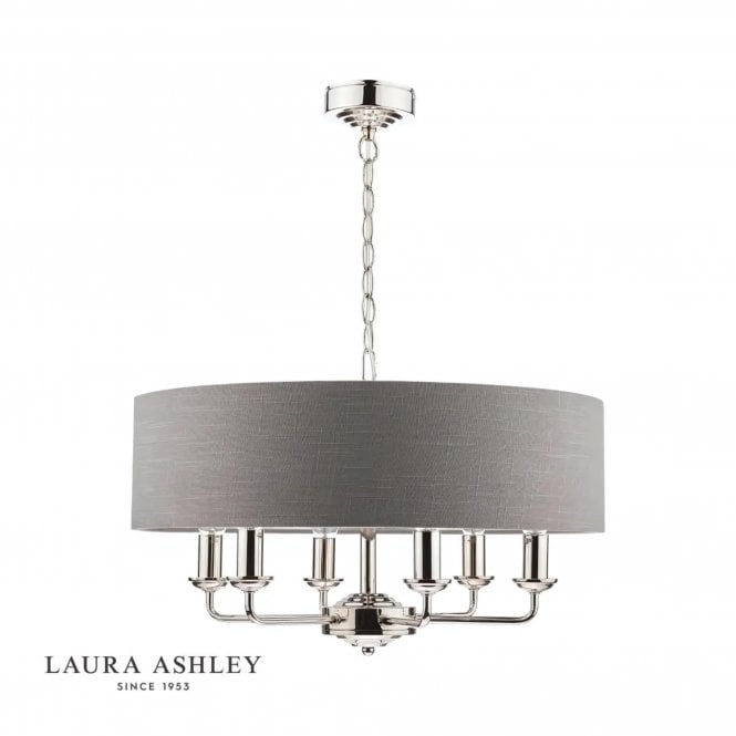  Sorrento 6 Light Pendant Light, Polished Nickel