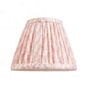 Leaf 16cm Tapered Fabric Shade, Peachy Keen Leaf